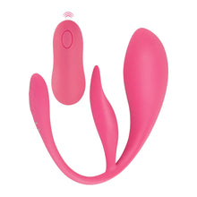 Lade das Bild in den Galerie-Viewer, Vibro-Ei kombiniert mit Klitoris-Vibrator und Fernbedienung - 26cm

