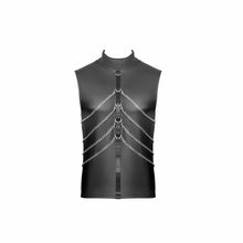 Lade das Bild in den Galerie-Viewer, Muskelshirt für Männer mit silberfarbenen Karabinerketten, Grösse XL
