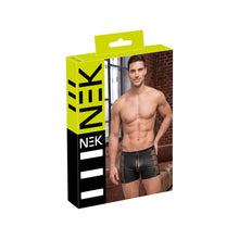 Lade das Bild in den Galerie-Viewer, Herren Boxershorts Wetlook mit Netz Schwarz, M-2XL "Enzo"