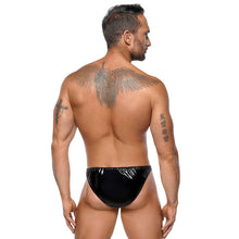 Lade das Bild in den Galerie-Viewer, Herren Lack-Slip M-2XL mit Front-Reißverschluss &quot;Tiger&quot;
