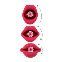 Lade das Bild in den Galerie-Viewer, Auflegevibrator mit Moving-Lips und Vibro-Zunge - 13 cm
