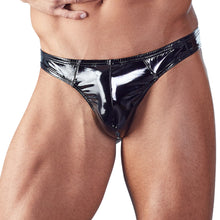 Lade das Bild in den Galerie-Viewer, Herren Lack String M - XL schwarzer Glanz &quot;Pierre&quot;
