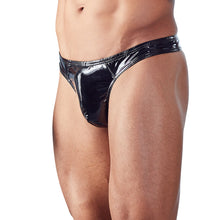 Lade das Bild in den Galerie-Viewer, Herren Lack String M - XL schwarzer Glanz &quot;Pierre&quot;
