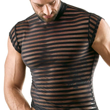 Lade das Bild in den Galerie-Viewer, Netzshirt Herren - Schwarz Transparent M-2XL "Nathan"