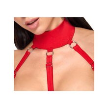 Lade das Bild in den Galerie-Viewer, Damen Krankenschwester Dessous Set Weiß Rot "Kiska"