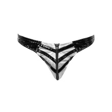 Lade das Bild in den Galerie-Viewer, Herren Lack-Slip M-2XL mit Front-Reißverschluss &quot;Tiger&quot;
