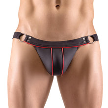 Lade das Bild in den Galerie-Viewer, Herren Jock-String S - 2XL im Matt-Look mit Kontrast-Streifen &quot;Ryker&quot;
