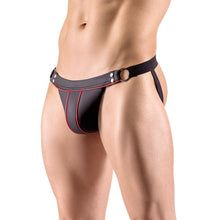 Lade das Bild in den Galerie-Viewer, Herren Jock-String S - 2XL im Matt-Look mit Kontrast-Streifen &quot;Ryker&quot;
