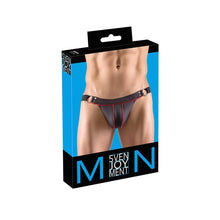 Lade das Bild in den Galerie-Viewer, Herren Jock-String S - 2XL im Matt-Look mit Kontrast-Streifen &quot;Ryker&quot;
