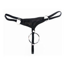 Lade das Bild in den Galerie-Viewer, Herren String ouvert M-XL mit abknöpfbarem Penisring &quot;Blake&quot;
