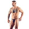 Herren Bade-String M - XL schwarz 