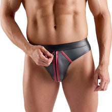 Lade das Bild in den Galerie-Viewer, Wetlook Herren String mit Reißverschluss M-3XL "WS1