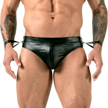 Lade das Bild in den Galerie-Viewer, Herren Jock-Slip M-XL mit abnehmbaren Handfesseln &quot;Hudson&quot;
