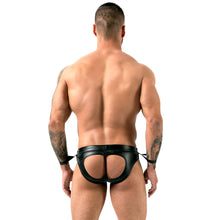 Lade das Bild in den Galerie-Viewer, Herren Jock-Slip M-XL mit abnehmbaren Handfesseln &quot;Hudson&quot;
