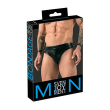 Lade das Bild in den Galerie-Viewer, Herren Jock-Slip M-XL mit abnehmbaren Handfesseln &quot;Hudson&quot;
