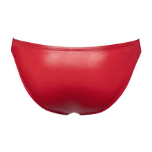 Lade das Bild in den Galerie-Viewer, Herren Slip M - XL im roten Glanzlook mit Schnürung &quot;Flash&quot;
