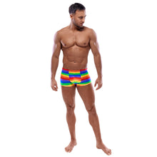 Lade das Bild in den Galerie-Viewer, Herren Pants bunt M - 2XL knackiger Sitz in Regenbogen-Farben
