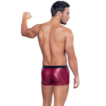 Lade das Bild in den Galerie-Viewer, Rote Mattlook Dessous Shorts für Herren mit Netz und Nieten "PR1