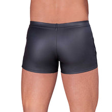 Lade das Bild in den Galerie-Viewer, Herren Mattlook Dessous Shorts schwarz blau mit Metallic Look "PB1