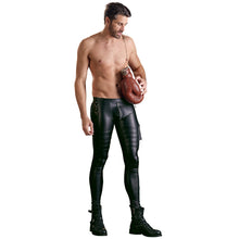 Lade das Bild in den Galerie-Viewer, Herren Hose M-XL im Biker-Look mit Tasche und Nieten &quot;Neo&quot;
