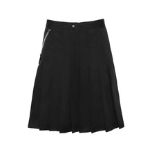 Lade das Bild in den Galerie-Viewer, Herren Rock Schwarz M-XXL mit Tasche im Kilt-Style &quot;Clemens&quot;
