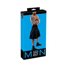 Lade das Bild in den Galerie-Viewer, Herren Rock Schwarz M-XXL mit Tasche im Kilt-Style &quot;Clemens&quot;
