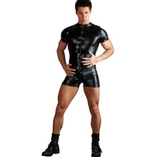 Lade das Bild in den Galerie-Viewer, Herren Body M - XL Wetlook mit 3-Wege-Zip &quot;Mika&quot;
