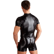 Lade das Bild in den Galerie-Viewer, Herren Body M - XL Wetlook mit 3-Wege-Zip &quot;Mika&quot;
