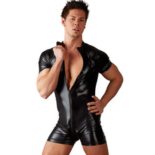 Lade das Bild in den Galerie-Viewer, Herren Body M - XL Wetlook mit 3-Wege-Zip &quot;Mika&quot;
