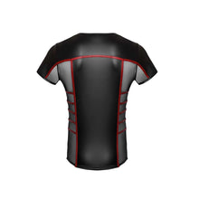 Lade das Bild in den Galerie-Viewer, Herren Shirt M-2XL schwarzer Mattlook mit Netz-Einsätzen &quot;Kyle&quot;
