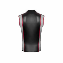 Lade das Bild in den Galerie-Viewer, Ärmelloses Mattlook Herren Dessous Shirt mit Netz und Zipper "SW1
