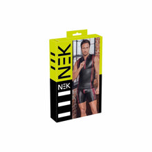 Lade das Bild in den Galerie-Viewer, Ärmelloses Mattlook Herren Dessous Shirt mit Netz und Zipper "SW1