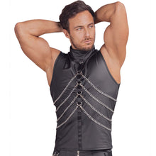 Lade das Bild in den Galerie-Viewer, Mattlook Shirt für Herren mit Ketten und Fesselringen, M-3XL "John"