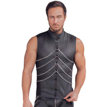 Lade das Bild in den Galerie-Viewer, Mattlook Shirt für Herren mit Ketten und Fesselringen, M-3XL "John"