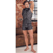 Lade das Bild in den Galerie-Viewer, Mattlook Shirt für Herren mit Ketten und Fesselringen, M-3XL "John"