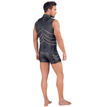 Lade das Bild in den Galerie-Viewer, Mattlook Shirt für Herren mit Ketten und Fesselringen, M-3XL "John"