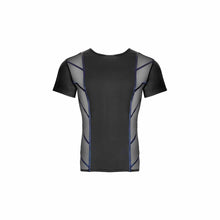 Lade das Bild in den Galerie-Viewer, Herren Dessous Shirt Mattlook schwarz mit sportlichem Design "Smith