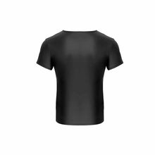 Lade das Bild in den Galerie-Viewer, Herren Dessous Shirt Mattlook schwarz mit sportlichem Design "Smith