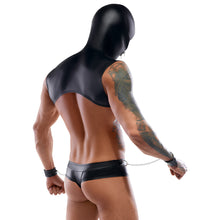 Lade das Bild in den Galerie-Viewer, Kapuzen-Shirt mit String M-XXL Bondage Leine + 2 Fesseln &quot;Jey&quot;
