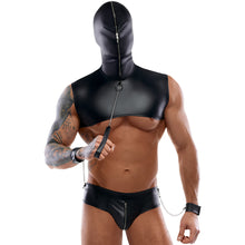 Lade das Bild in den Galerie-Viewer, Kapuzen-Shirt mit String M-XXL Bondage Leine + 2 Fesseln &quot;Jey&quot;
