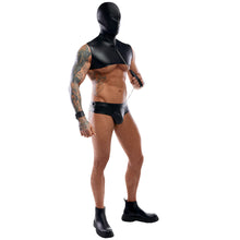 Lade das Bild in den Galerie-Viewer, Kapuzen-Shirt mit String M-XXL Bondage Leine + 2 Fesseln &quot;Jey&quot;
