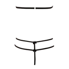Lade das Bild in den Galerie-Viewer, BH-Set S-XL Cups zum Aufklappen aus schwarzer Spitze &quot;Lotte&quot;
