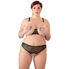 Damen BH Set L - 4XL mit Perlenketten 