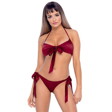 Lade das Bild in den Galerie-Viewer, BH-Set rot S-XL aus seidigem Stretchmaterial &quot;Morgan&quot;
