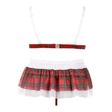Lade das Bild in den Galerie-Viewer, Top und Minirock S-L mit String ouvert &quot;Manja&quot;
