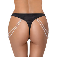 Lade das Bild in den Galerie-Viewer, Damen String S-L kostbare Stickerei-Spitze mit Perlenketten &quot;Rachel&quot;
