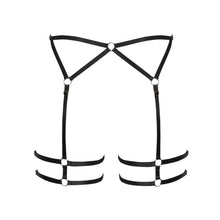 Lade das Bild in den Galerie-Viewer, Harness Strapsgürtel S-XL weiche Stretchriemen
