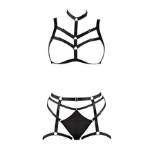 Lade das Bild in den Galerie-Viewer, 3-tlg. Harness-Set S-L mit verstellbaren Schnallen &quot;Darcy&quot;
