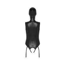 Lade das Bild in den Galerie-Viewer, Straps-Body ouvert S-XXL busenfrei mit Kopfmaske &quot;Junis&quot;
