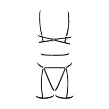 Lade das Bild in den Galerie-Viewer, Brust- und Hüft-Harness Set S-L seidig glänzend
